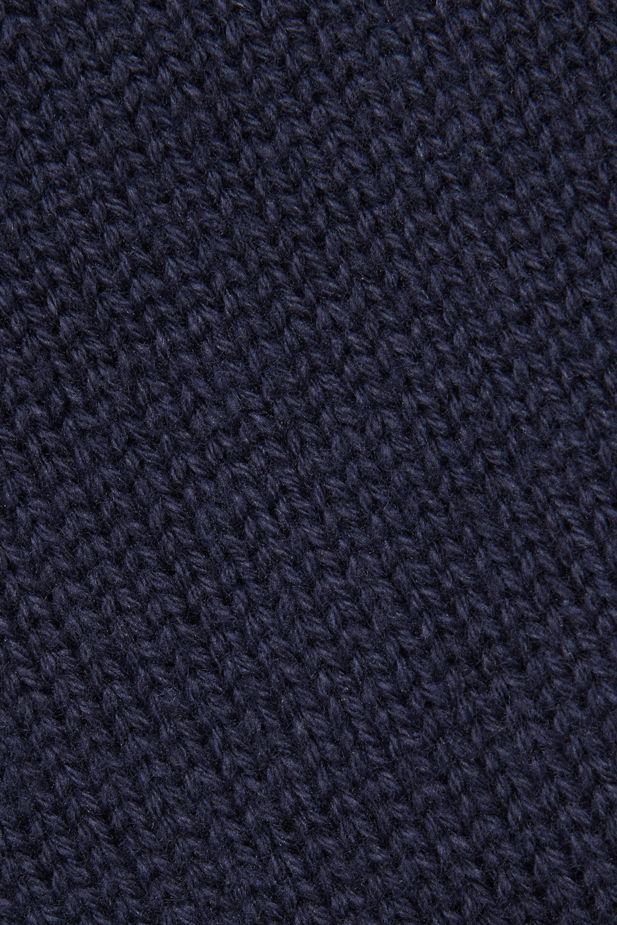 Sweter Rozpinany pod Szyją Ciemnogranatowy z Bawełny PM10