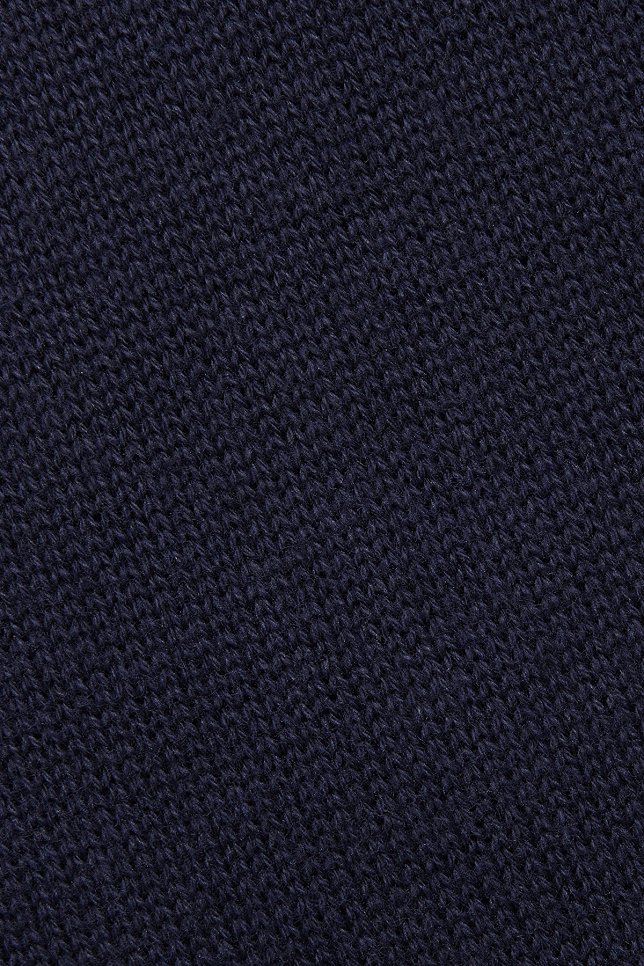 Sweter Granatowy Bawełniany V-neck PM7