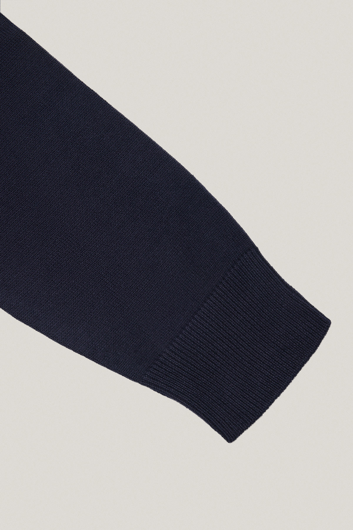 Sweter Granatowy Bawełniany V-neck PM7