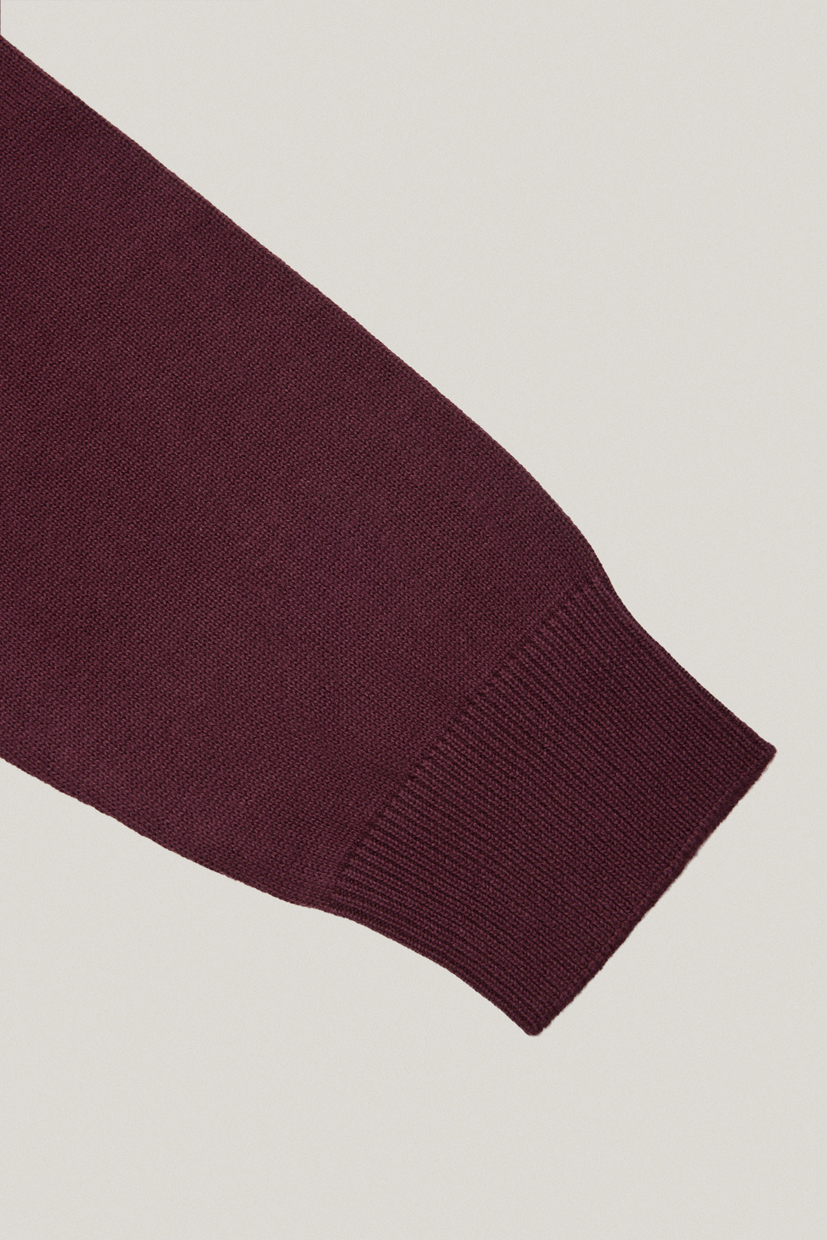 Sweter Ciemnobordowy Bawełniany O-neck PM8