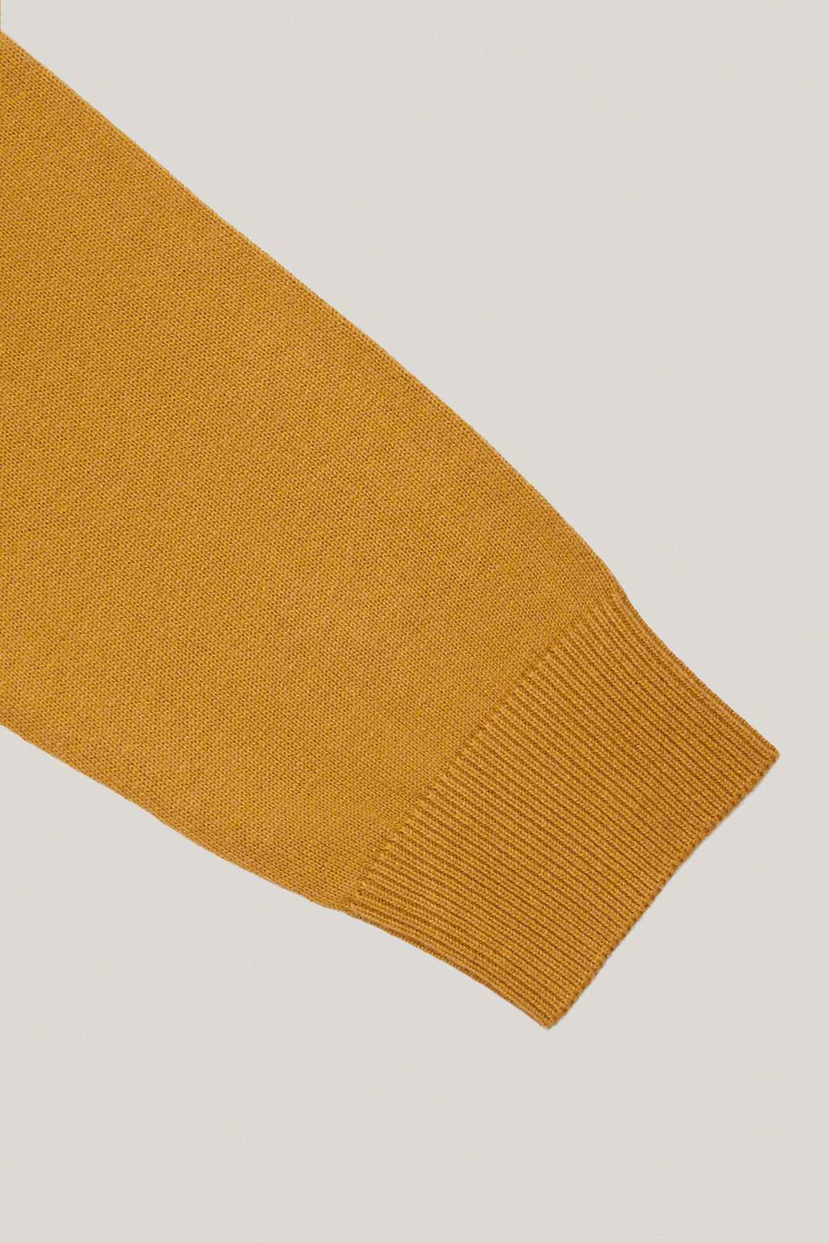 Sweter Musztardowy Bawełniany O-neck PM8