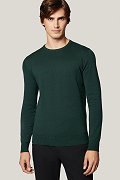Sweter Zielony Bawełniany O-neck PM8