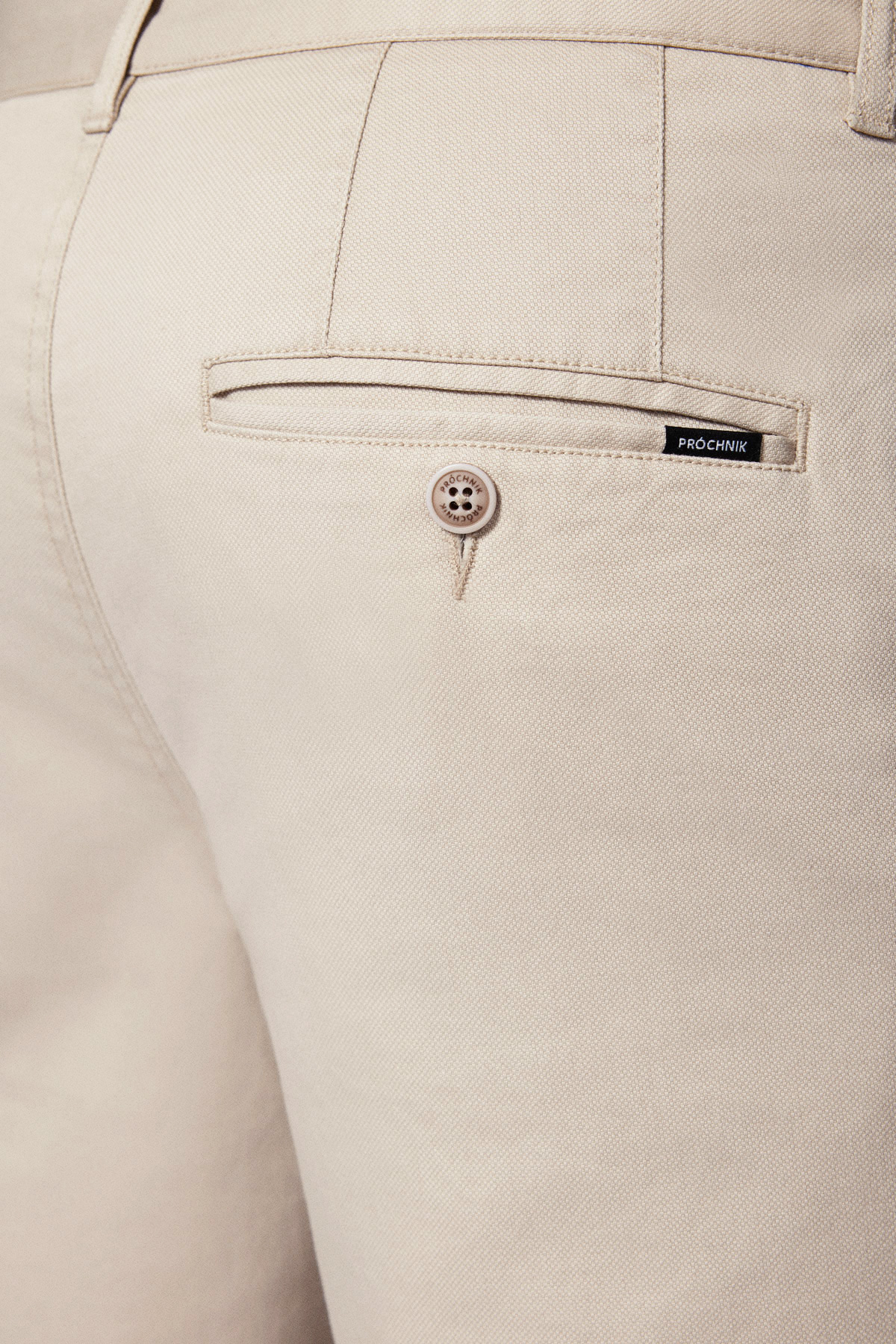 Szorty Beżowe z Bawełną PM1