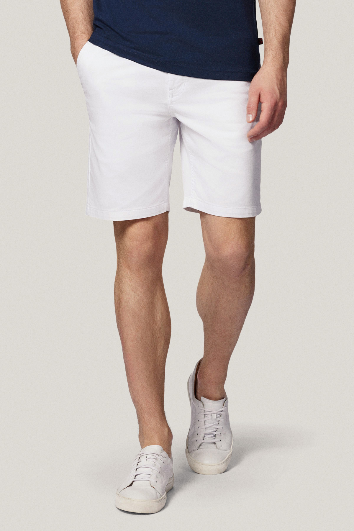 Szorty Białe z Bawełną PM1