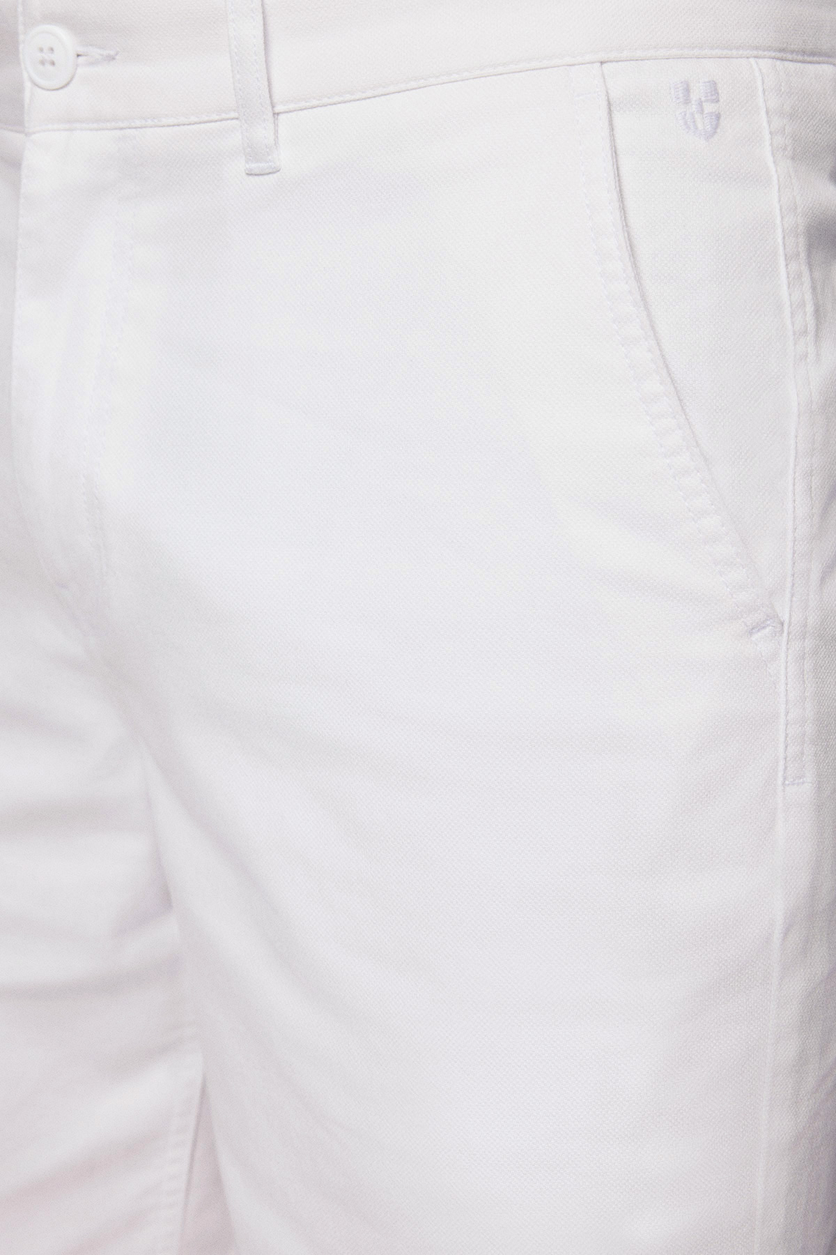 Szorty Białe z Bawełną PM1