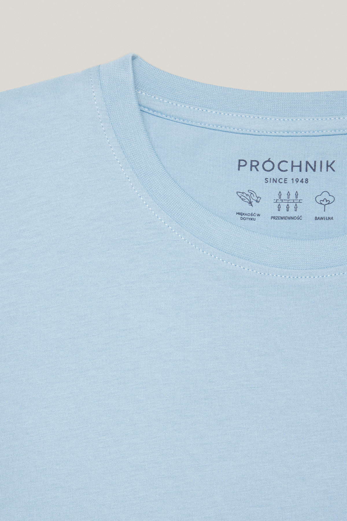 T-shirt Błękitny Bawełniany PM6