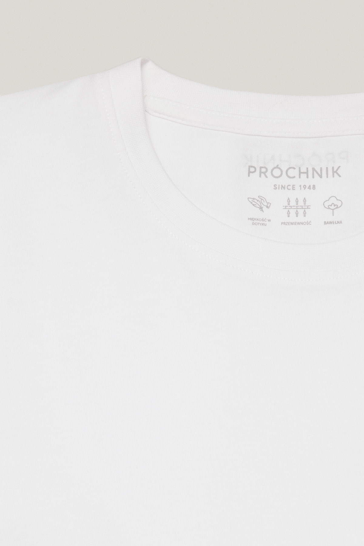 T-shirt Biały Bawełniany PM6