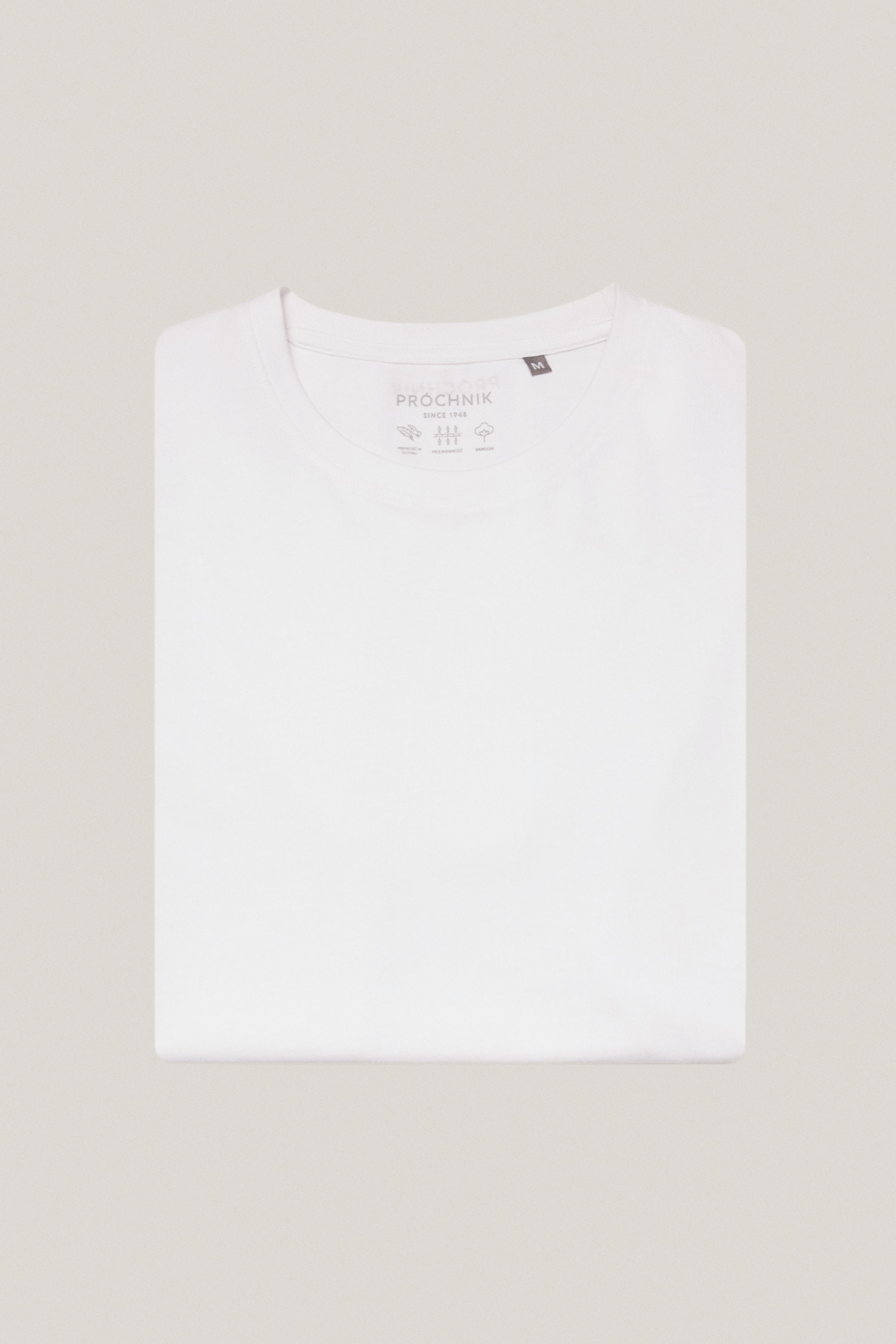 T-shirt Biały Bawełniany PM6