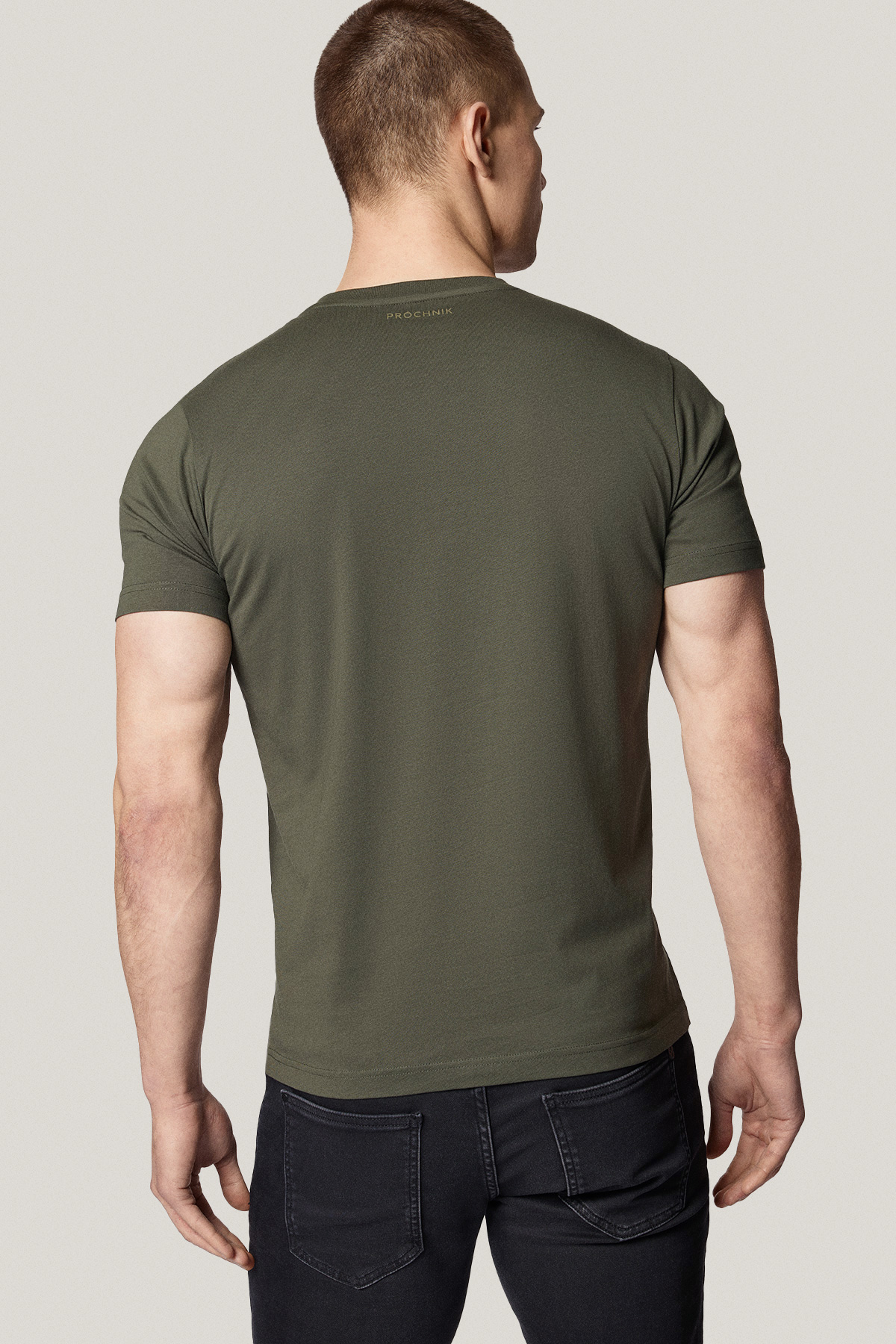 T-shirt Ciemnozielony Bawełniany PM6