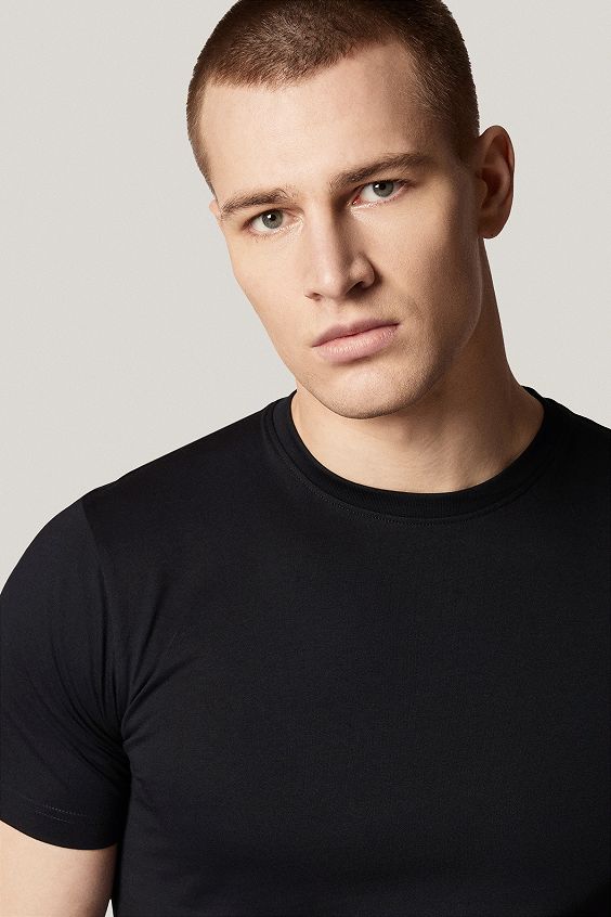 T-shirt Czarny Bawełniany PM6