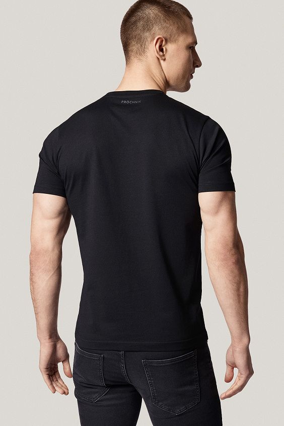 T-shirt Czarny Bawełniany PM6