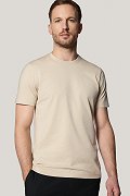 T-shirt Jasnobeżowy Bawełniany PM6