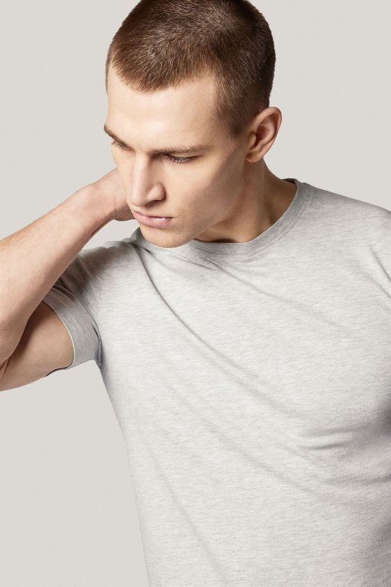 T-shirt Szary Bawełniany PM6