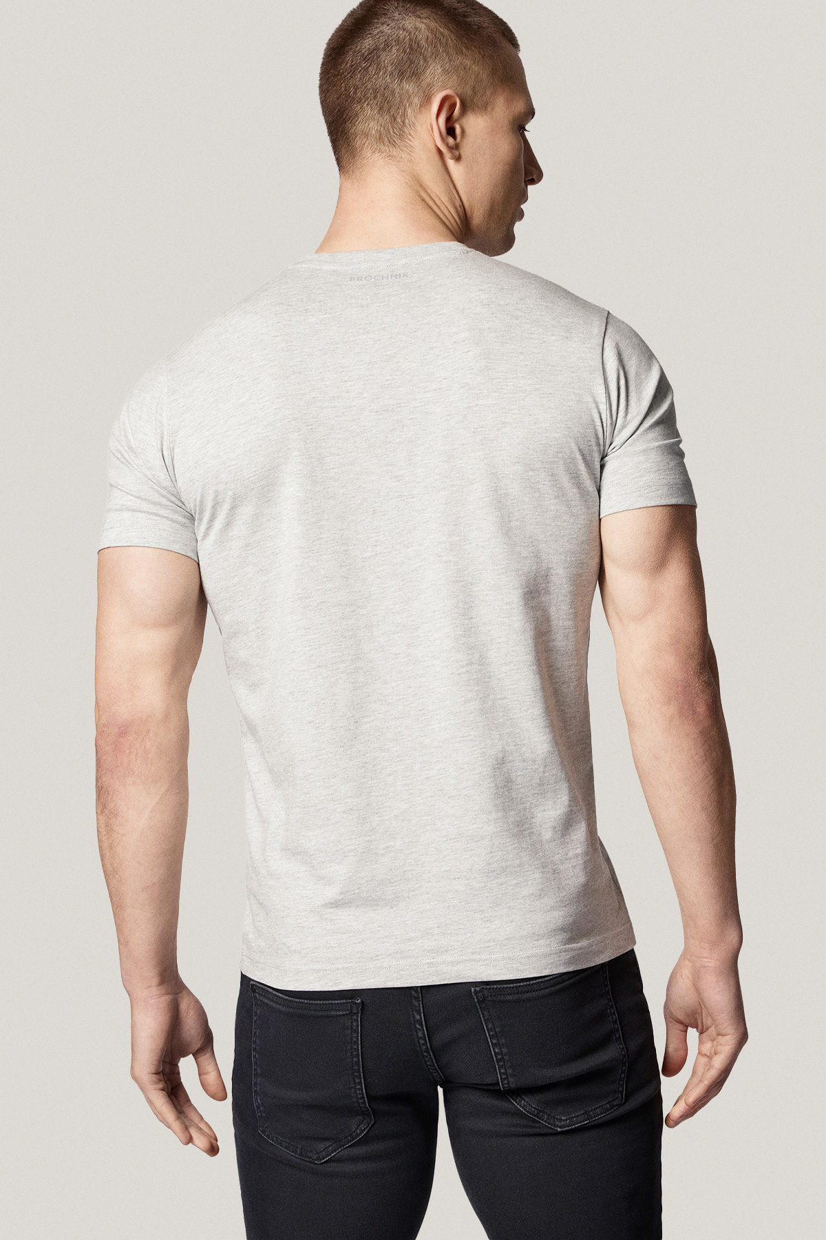 T-shirt Szary Bawełniany PM6